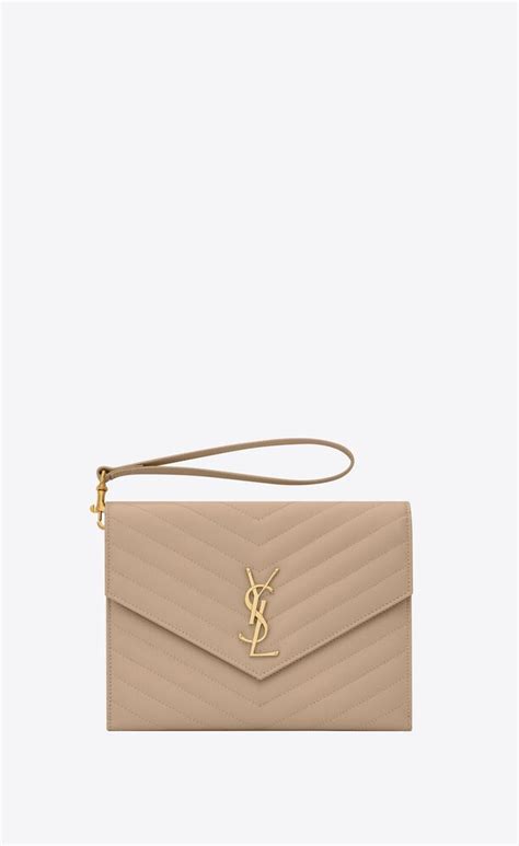 ysl monogramme clutch replica|ysl monogram clutch beige.